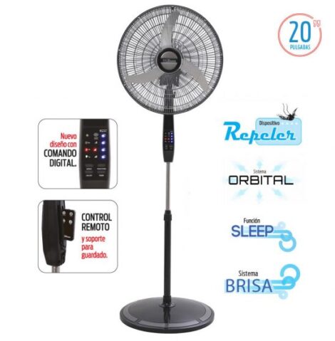Ventilador de pie Liliana WPD20R 20"