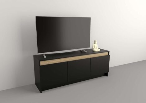 Mesa Tables Tv/Lcd/Led cerrada-3 puertas