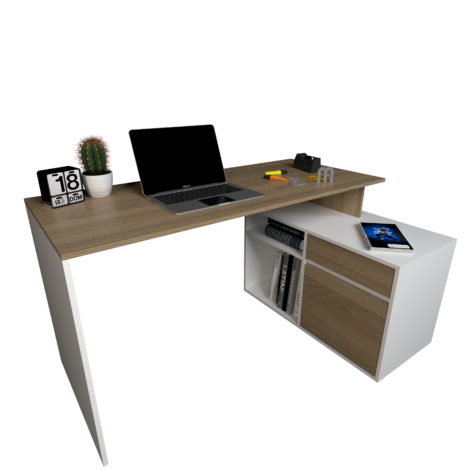 Escritorio Tables 3048 con mueble bajo
