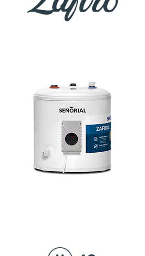TERMOTANQUE SEÑORIAL ZAFIRO 40 ELECTRICO