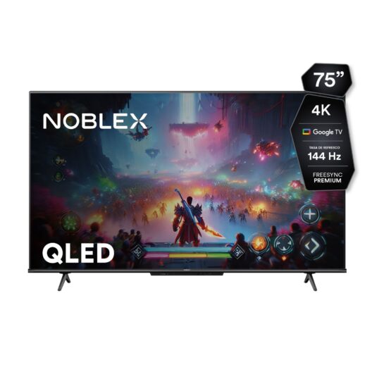 TELEVISOR NOBLEX BLACK SERIES QLED 75" GOOGLE TV